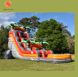 Smaming thương mại 30ft <span class=keywords><strong>Inflatable</strong></span> trượt nước hồ bơi ngoài trời lớn của Kid <span class=keywords><strong>Inflatable</strong></span> <span class=keywords><strong>Bouncer</strong></span> cho vui chơi nước - Product Image 4