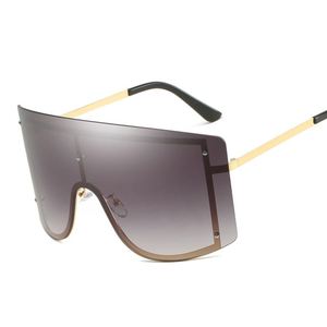 Gafas de Sol Grandes de Moda con Logotipo Personalizado para Hombre y Mujer, Gafas de Sol Extra Grandes de una Pieza para Mujer - Product Image 6