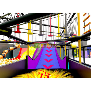 <span class=keywords><strong>Parque</strong></span> de Trampolines Comercial de Moda para Interiores, con Circuito de Obstáculos y Circuito Ninja, Totalmente Personalizable - Product Image 1