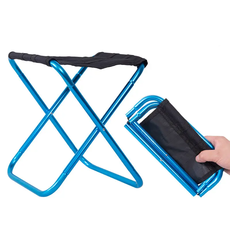 Aluminum Alloy Cheap Retractable Stable Pocket Mini Portable Plastic Folding Stools Camping Chair