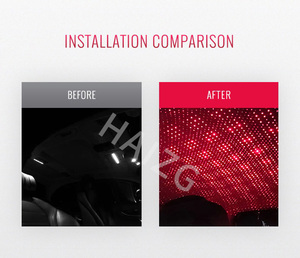 HAIZG-Lámpara de proyector de cielo estrellado Led USB, accesorios decorativos para Interior, luz de techo de coche, Estrella - Product Image 6