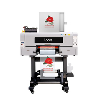 Impresora UV DTF Locor de 30 cm A3, rollo a rollo, para impresión de etiquetas y pegatinas con película de transferencia en frío, plotter UV con laminador