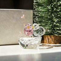 Vente directe d'usine HBL Ornements d'animaux en verre de cristal de haute qualité Cadeaux d'affaires