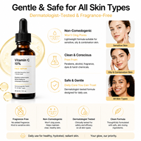 Sérum Visage Vitamine C Direct Usine Acide Hyaluronique Centella Anti-Taches Hydratant Éclaircissant Revitalisant Anti-Oxydant