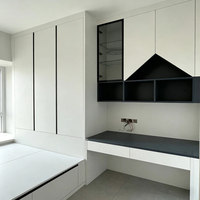 Lit Tatami Moderne Personnalisé pour Toute la Maison, Meuble de Rangement de Chambre en Panneaux de Bois Écologiques