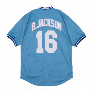 Maillots de baseball vintage pour hommes, style cousu, 5 George Brett, 16 Bo Jackson, tailles S-3XL - Product Image 6