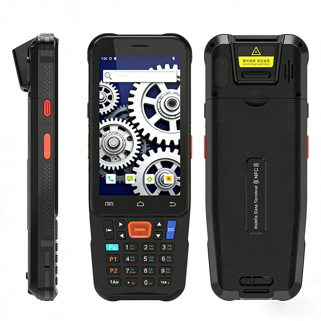 Factory OEM Industrial Android 15 PDA Keyboard Handheld Barcode Scanner IP67 Rugged Design Octa-core Processor 4-inch Screen 3GB