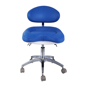Silla Ergonómica <span class=keywords><strong>de</strong></span> PU con Respaldo Lumbar y Asiento Contorneado, Giratoria, para Consultorio Médico, Clínica Dental, Asistente Médico - Product Image 3