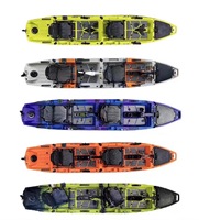 Prix de Gros pour Bateau de Jeu Aquatique Modulaire à 3 Places avec Propulsion à Pédales, Kayak de Pêche en Mer Double Détachable