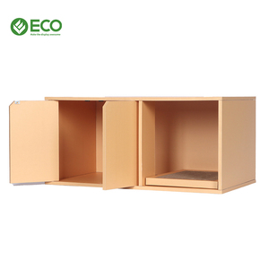 Casa para perros y gatos impermeable al aire libre, venta al por mayor de madera de <span class=keywords><strong>China</strong></span>, cinturón de madera personalizado ecológico, casa para mascotas, casa rectangular de madera para animales pequeños - Product Image 5