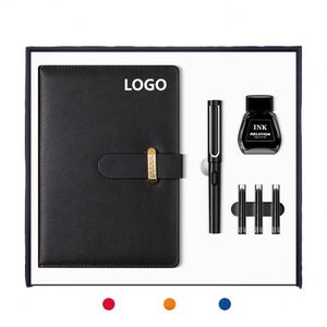 Luxury Business Cahiers 200 Pages Office Notebook with Pen and Refillable Ink <b>A5</b> Notebook Gift Set Custom Logo Corporate Gift - Product Image 1