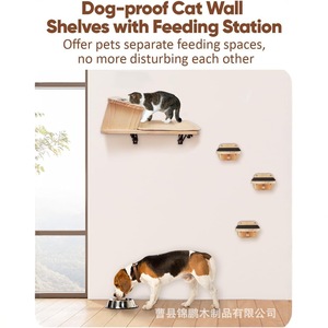 Wooden <b>Cat</b> <b>Scratching</b> <b>Post</b> 2 Levels Pine Durable <b>Cat</b> Tree <b>For</b> <b>Large</b> <b>Cats</b> - Product Image 3