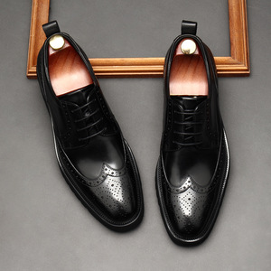 Zapatos Oxford Casuales de Alta Calidad, Cómodos, de Cuero Genuino, Antideslizantes, Transpirables, Diseño Artesanal con Cordones para Otoño - Product Image 2