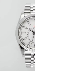 New stainless steel 42mm round dial minimalist and fashionable men's business waterproof <b>watch</b> with <b>custom</b> <b>logo</b> - Product Image 1
