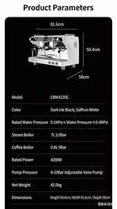Máquina Expendedora de Espresso Automática Comercial Estilo Italiano, Sistema de Preparación Eléctrico de un Toque para Cafeterías y Restaurantes - Product Image 6
