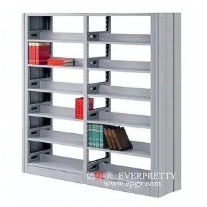 Customized Modern Library Furniture School Library Steel Bookshelf Metal Frame Book Shelf Book Display Rack