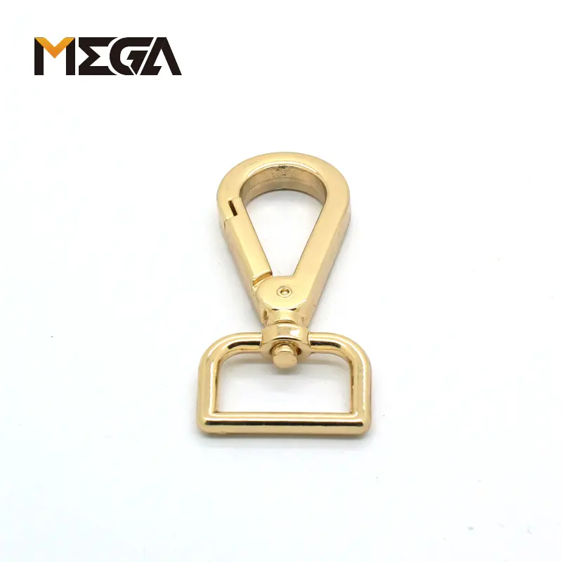 Bag belt accessories small metal clip swivel for purse brass hook for bag swivel hook swivel snap hooks