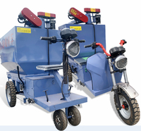 360 °   Triciclo Eléctrico Giratorio para Alimentación con Transportador de Tornillo para Granjas de Cerdos y Aves, Distribuidor de Alimento en Polvo