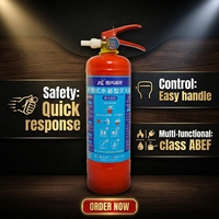 Alat Pemadam Api Busa Berbasis Air Baja Karbon Kecil 2L dengan Logo Kustom untuk Penggunaan Dapur, Kantor, dan Gudang