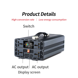 <span class=keywords><strong>Convertisseur</strong></span> d'énergie Fonsoul <span class=keywords><strong>3000W</strong></span> DC 12V vers AC 220V/110V à onde sinusoïdale pure pour voiture et usage domestique - Product Image 6