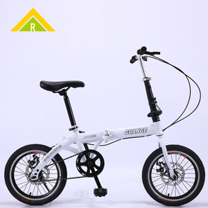 Vélo pliant Guance 16 pouces, vitesse unique, frein à double disque, design compact pour enfants et étudiants - Product Image 1