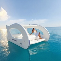 Bateau gonflable Mansen 4,5 m, populaire en Europe, grand modèle en Drop Stitch, bateau-maison gonflable portable avec moteur pour sports nautiques et fêtes