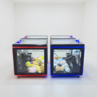 Machine à pêche de jouets commerciale en gros, type grue, à monnayeur, pour cubeurs de jouets d'arcade et peluches, personnalisable, prise US