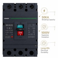 Disjoncteur à boîtier moulé (MCCB) 630A 3P 4P CA 400/415/500/690V 50kA 80kA 100kA, Vente directe usine, Certifié ISO 9001, MOQ flexible