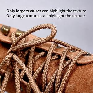 4mm Breite Einfarbige Polyester-Arbeitsschuhschnürsenkel für Outdoor-Sport & Freizeit Big-Toe-Stiefel mit Rundem Design - Product Image 2