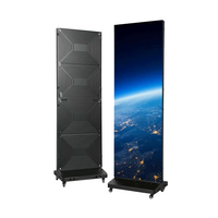 Affichage numérique haute luminosité, écran d'affichage portable pliable en LED couleur pleine pour la publicité marketing