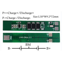 Carte de protection de circuit LWS 7.4V 6.4V 2S 5A BMS avec NTC pour batteries lithium-ion 2S