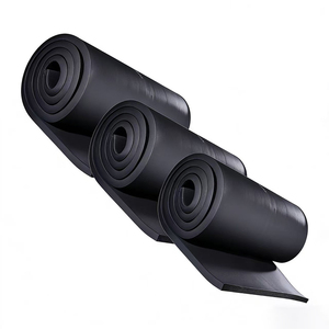 Tapis en mousse de caoutchouc noir découpé sur mesure, insonorisant et absorbant les chocs - Product Image 1