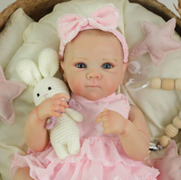 Boneka Bayi Reborn Lucu Grosir untuk Hadiah Anak Perempuan, Mainan Bayi Baru Lahir Simulasi Mirip Asli