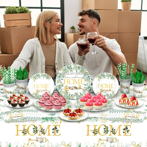 Joy - Fournitures de fête de style moderne en gros - Assiettes en papier, gobelets, serviettes, décorations en feuilles d'eucalyptus - Product Image 2