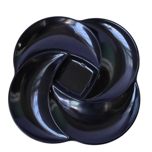 Restaurant Commercial Vaisselle Ménage Vaisselle <span class=keywords><strong>Fleur</strong></span> Conception 10 Pouces Fruit Servant 5 compartiments Mélamine Snack Plateau - Product Image 1