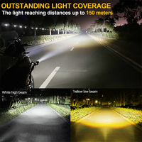 Mini phare LED pour ATV, UTV, tout-terrain, 4x4, projecteur jaune, 3 pouces, lampe de poche pour voiture, vélo électrique, lampe auxiliaire pour moto, phare de travail LED