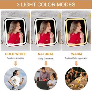 LED Makeup Mirror <b>Dressing</b> <b>Table</b> Mirror Beauty Makeup Fill <b>Light</b> Adjustable Mirror Lamp - Product Image 3