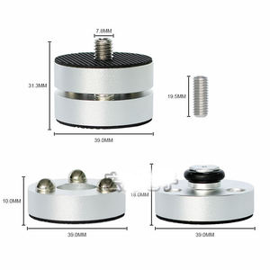 Coussinet de son de haut-parleur en alliage d'aluminium coussinet de <span class=keywords><strong>pied</strong></span> en acier coussinet de <span class=keywords><strong>pied</strong></span> à bille en acier équipement audio et vidéo - Product Image 3