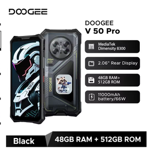 โทรศัพท์มือถือ DOOGEE V50 Pro รุ่นทนทาน Octa Core หน้าจอ LCD 120Hz กันน้ำ 52GB+1TB Dimensity 8300 ขนาด 6.78 นิ้ว FHD+ แบตเตอรี่ 11000mAh ชาร์จเร็ว 66W กล้อง 200MP ระบบปฏิบัติการ Android - Product Image 5