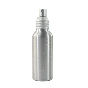 Hot sale aluminum bottles 30ml 50ml 60ml 100ml 120ml 275ml 310ml silver aluminum bottle with pump sprayer