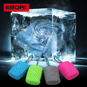 Tamaño de bolsillo al aire libre bolsa de silicona de microfibra de secado rápido toalla - Product Image 3