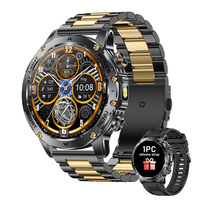 Nouveautés directes d'usine : Montre connectée robuste AK87 avec écran TFT HD de 1,7 pouces, batterie de 1000 mAh, étanche IP68, appels Bluetooth, lampe de poche et plus de 100 modes sportifs