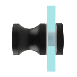 Heavy Duty Solid SUS304 Stainless Steel Sliding Shower <strong>Door</strong> Handle <strong>Knob</strong> One Sided Pull Simple Design <strong>Black</strong> Finish <strong>Doors</strong> - Product Image 1