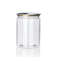 Vente en gros de canettes en plastique PET transparentes personnalisées vides de 250 ml, 350 ml, 500 ml, 650 ml, pour boissons gazeuses, café, boissons