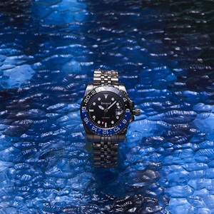 Renaud Đồng hồ cơ tự động 40mm nam 100m Diver vỏ thép không gỉ hình tròn phong trào Miyota mới! - Product Image 5