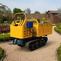 Mini-chargeuse sur chenilles, mini-dumper, robuste, électrique, haute efficacité, pour la construction et l'agriculture, capacité de charge de 650 kg, moteur Bailitong