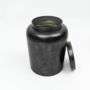 Ready Stock Vintage Round Tea <b>Tin</b> Can Airtight Metal <b>Storage</b> Jar For 120g Tea Dried Tangerine Peel Xiaoqinggan White Tea Gift - Product Image 6