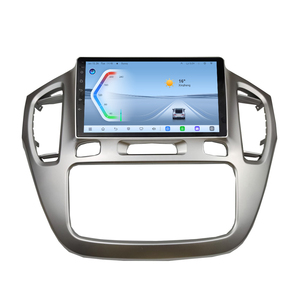 Autoradio Android pour Toyota Highlander 2001-2005, Carplay, DSP, Navigation GPS, Lecteur multimédia de voiture 9 pouces, couleur bois argenté - Product Image 1