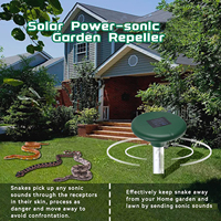 Répulsif à taupe à énergie solaire Pointes de dissuasion de taupe sonique Serpent Gopher répulsif à campagnol Répulsif à marmotte