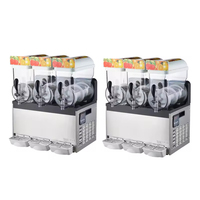 Machine à neige pilée semi-automatique en acier inoxydable KR, capacité 45L, contrôle numérique, système de refroidissement par air économe en énergie, usage domestique